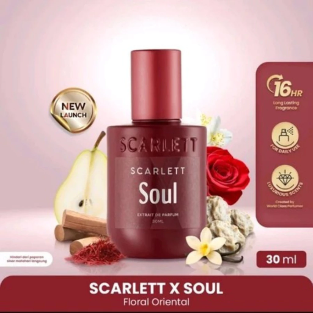 Scarlett Whitening Extrait De Parfum Soul 30ML / Distributor Cream Ori - Gambar 3