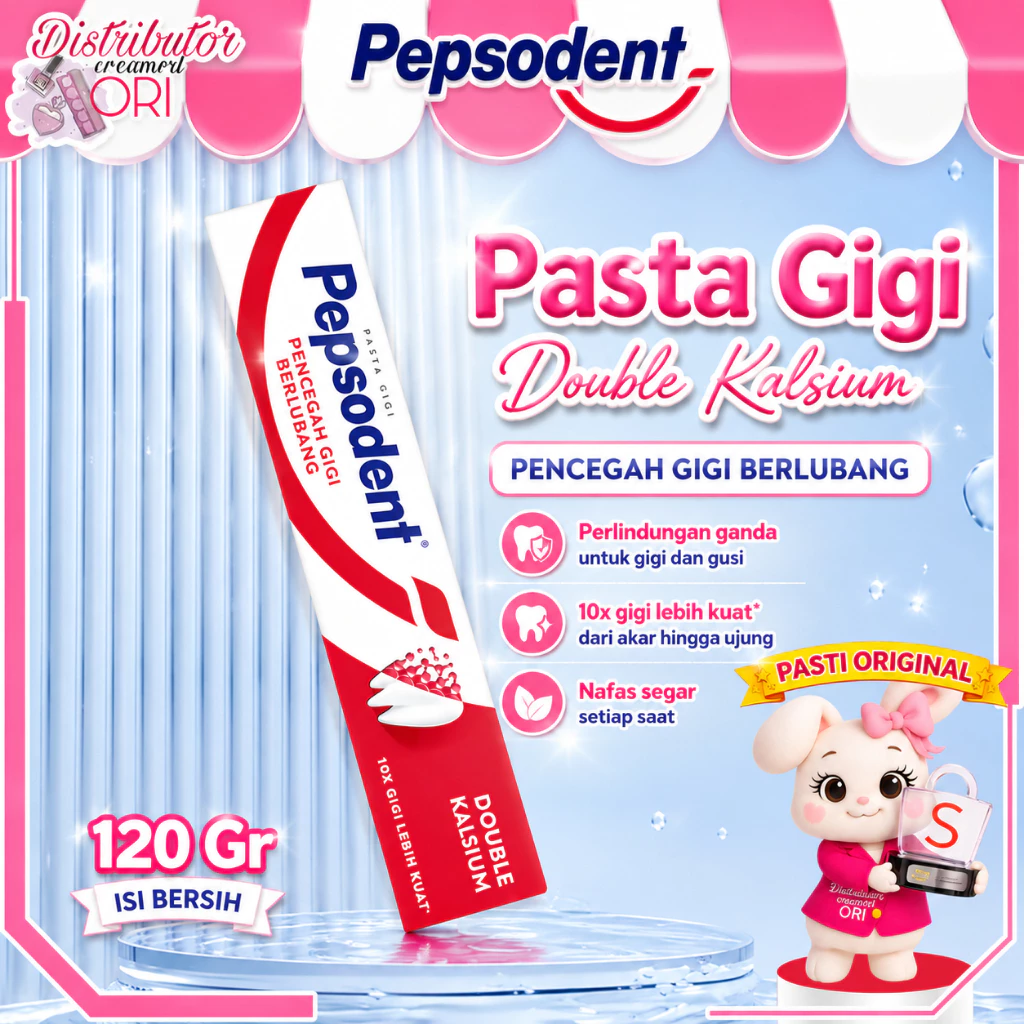 Pepsodent Pasta Gigi White Pencegah Gigi Berlubang 120Gr / Distributor Cream Ori