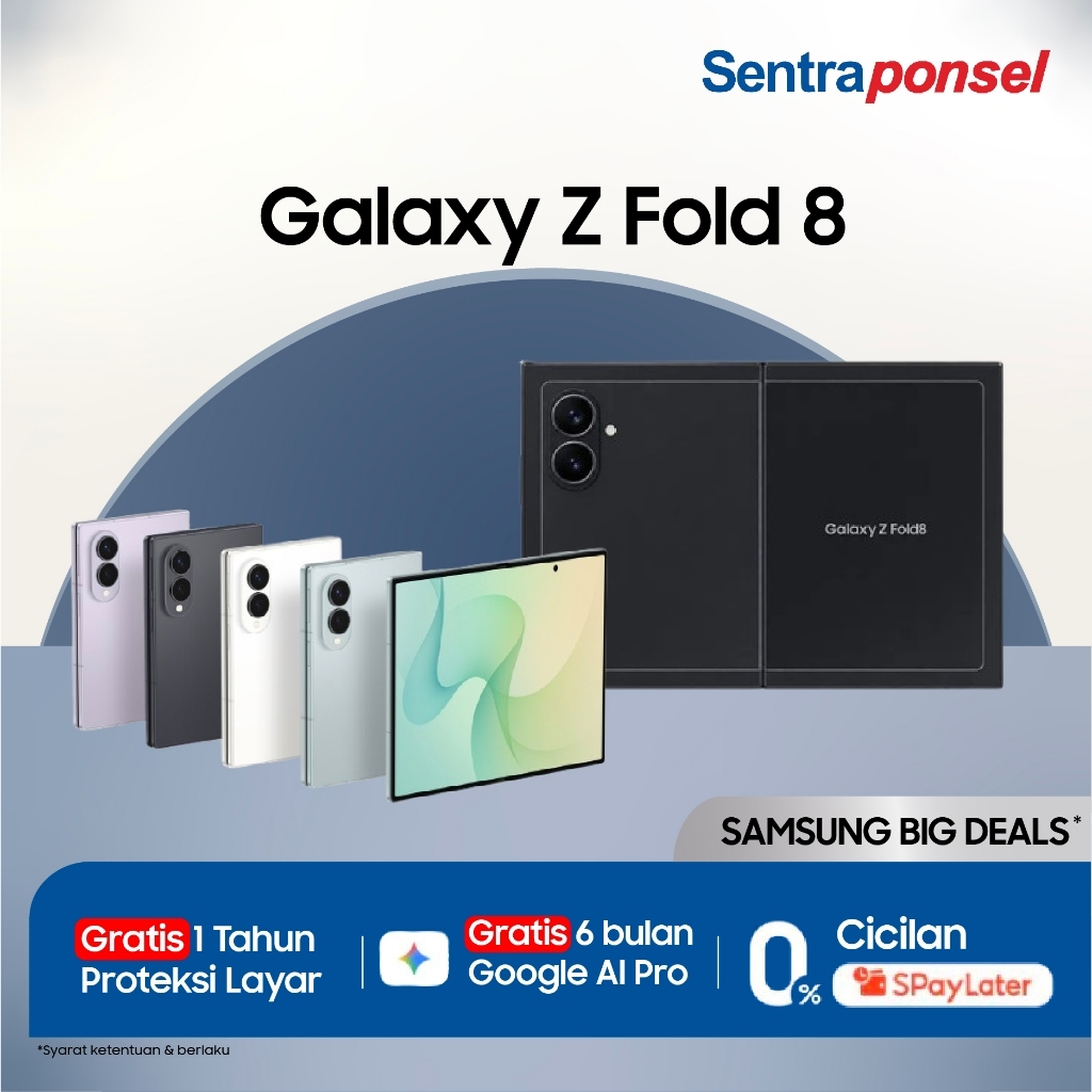 Samsung Galaxy Z Fold 8 12GB/1256GB 12GB/512GB - Desain Lebih Tipis - Garansi Resmi