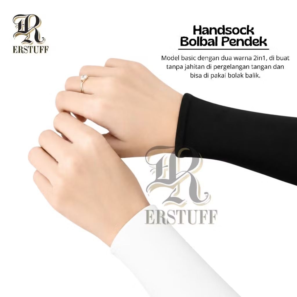 SHORT BOLBAL HANDSOCK by Erstuff || 2-COLOR REVERSIBLE CUFF | Shopee ...