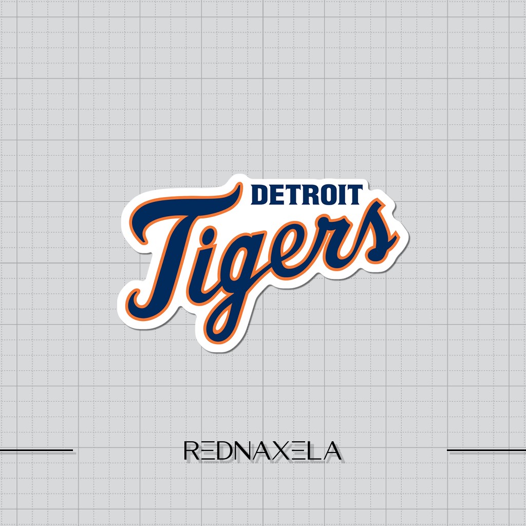 Detroit Tigers Logo Vinyl Sticker #3 Baseball Stickers Outdoor Suitcase ...
