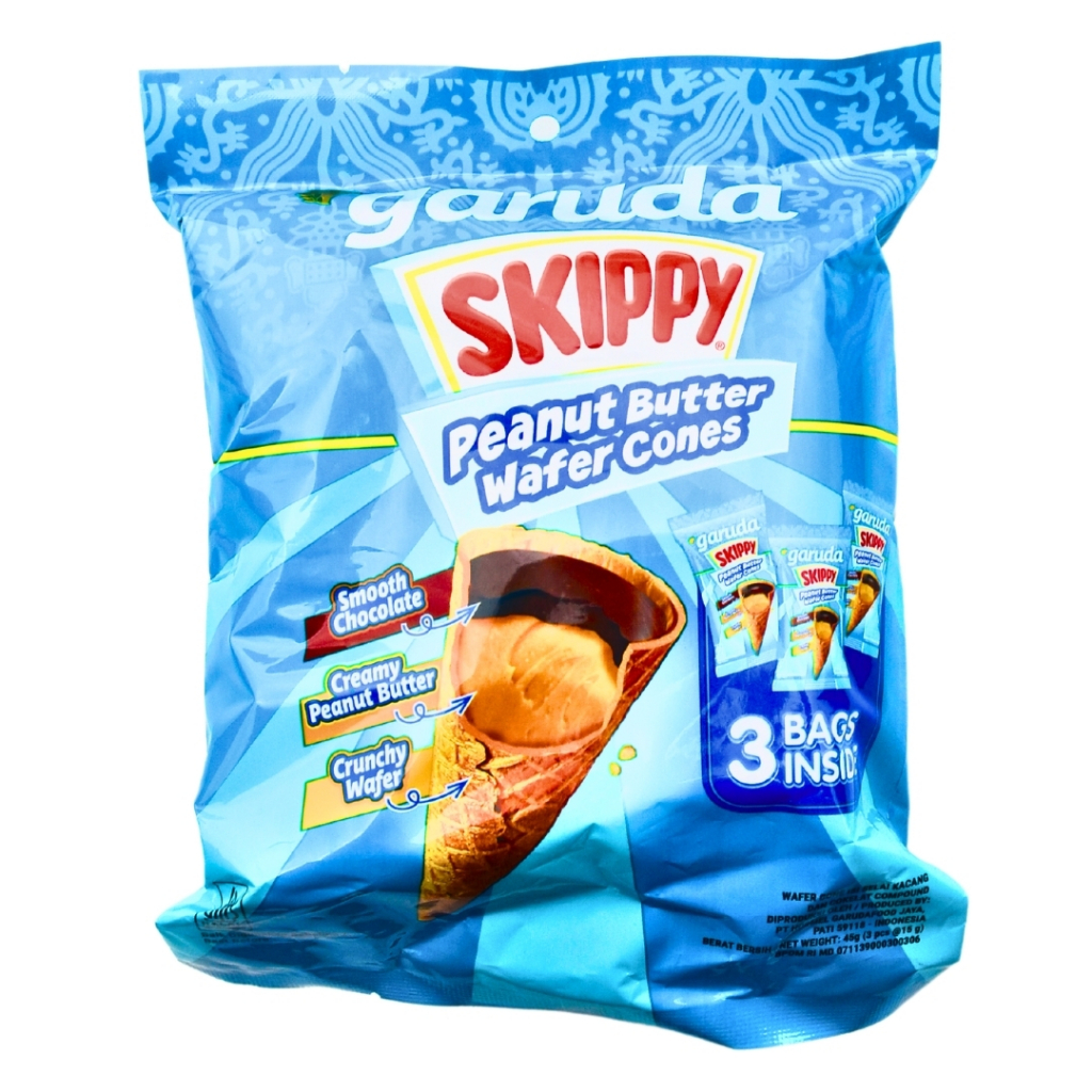 Garuda Skippy Butter Wafer Conepeanut 45g | Shopee Singapore