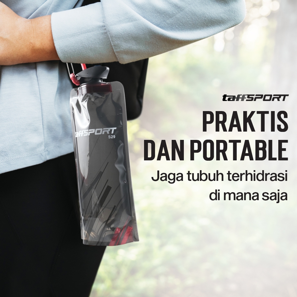 TaffSPORT Botol Minum Lipat Camping Hiking Drinking Bottle 700ml - S29 - Gambar 3