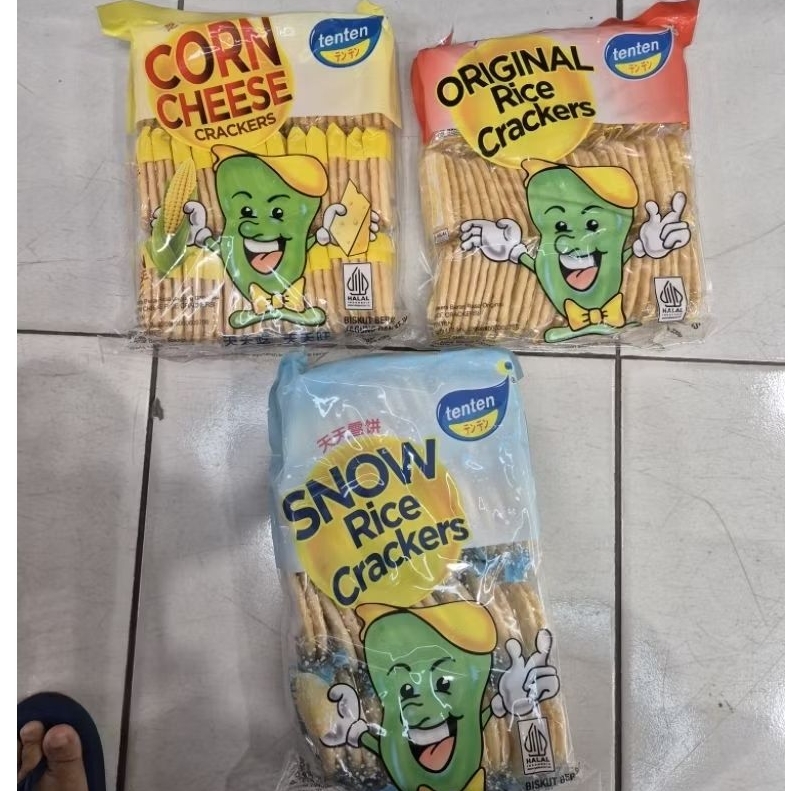Ten Ten rice crackers flavored rice biscuits Snow CORN CHEESE/ ORIGINAL ...
