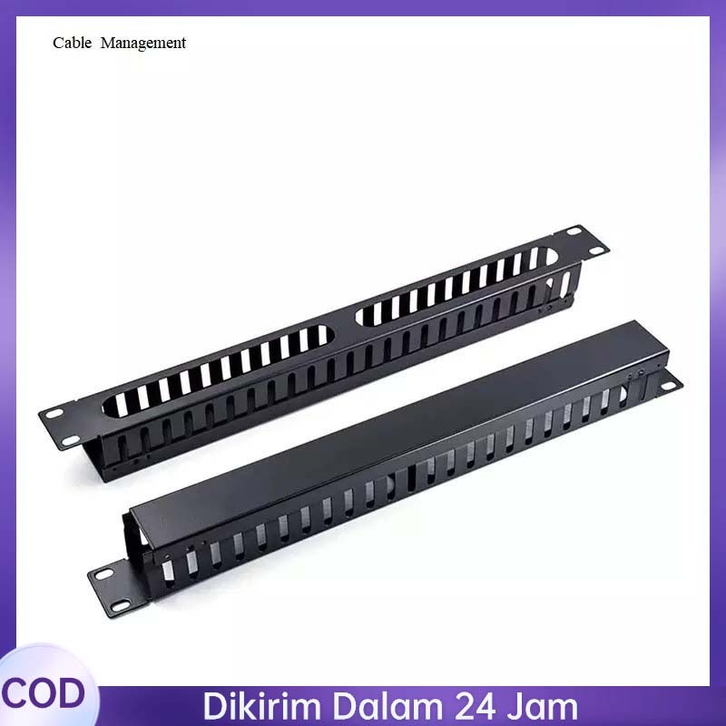 Cable Manager 1U 19 inch Metal Wire Management for Server Rack Cabinet ...