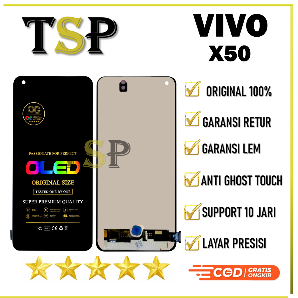 LCD TOUCHSCREEN VIVO X50 COMPLETE FULLSET