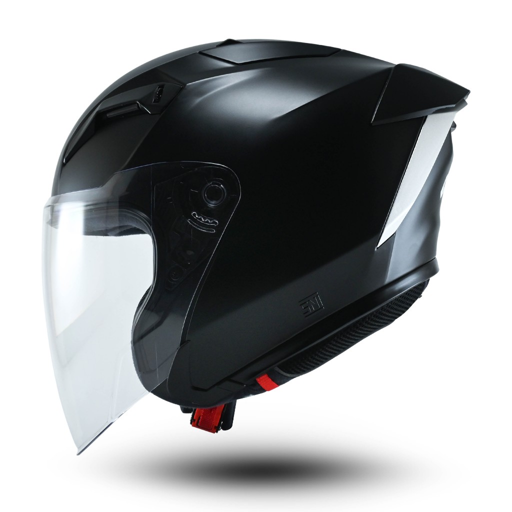 Helm Half Face Jitsu HYBRID Terbaru Helm Cowo Keren Trendy Kekinian Motorcycle SNI Premium - Gambar 2