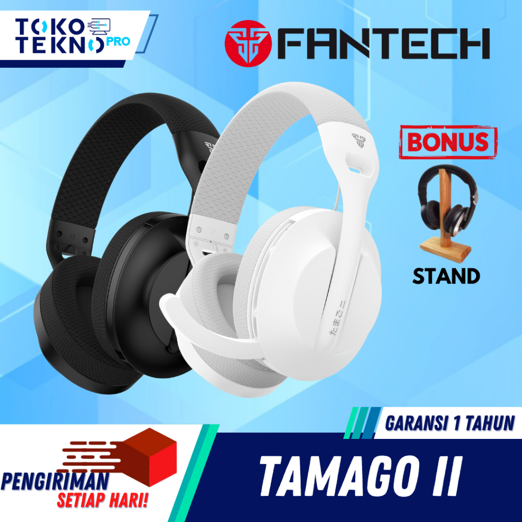 Fantech Tamago II / Tamago 2 / WHG04 / WHG-04 Wireless Bluetooth Headset Headphone GARANSI RESMI