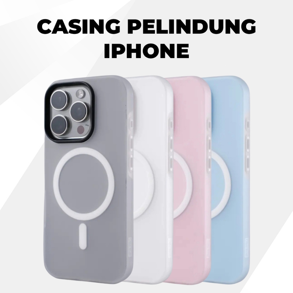 Matei COD Casing HP Magsafe Pelindung Frosted Magnetic Shockproof untuk for iPhone 11/12/13/14/15/16/17/Pro/ProMax/Plus - Gambar 2