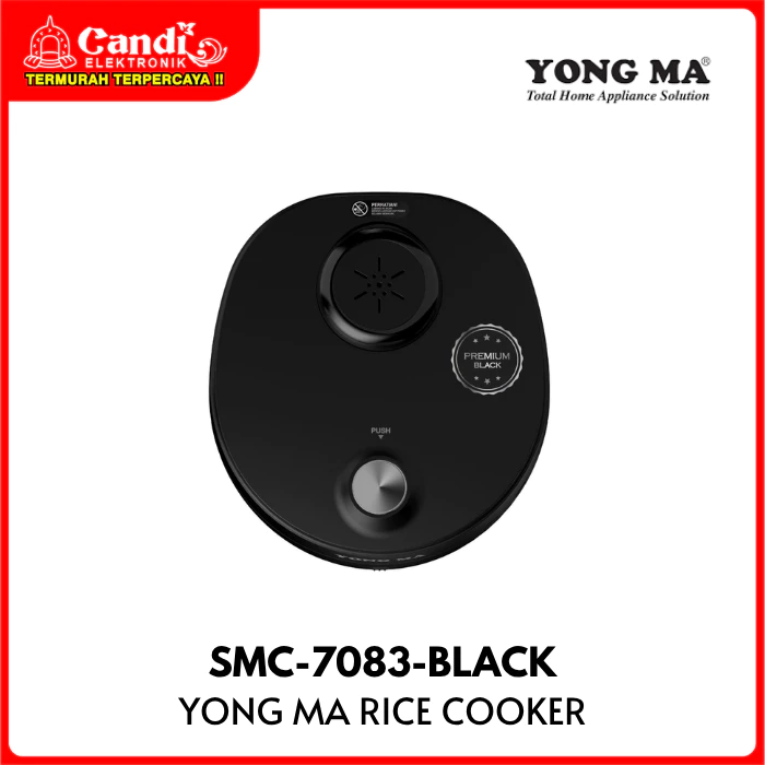 YONGMA Rice Cooker 3in1 Penanak Nasi 1,8 Liter Inner Pot Premium Black SMC-7083-BLACK - Gambar 3