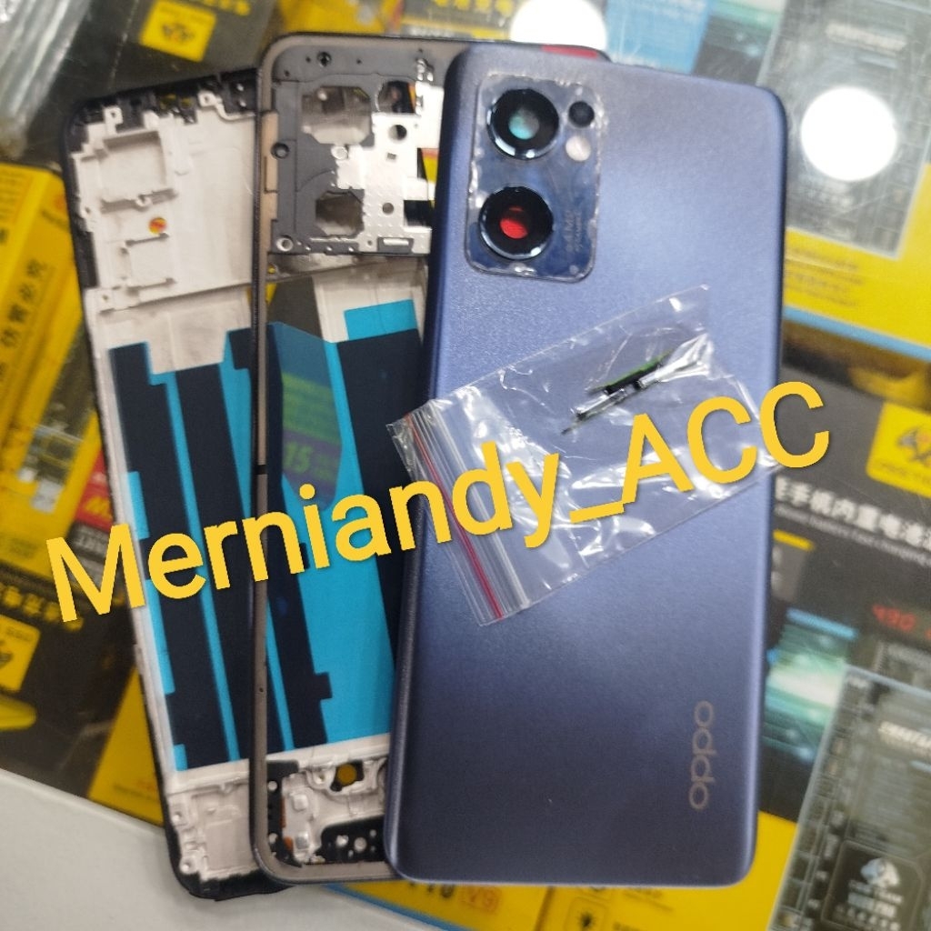 Cessing Hausing fullset Frame lcd Oppo Reno 7 / 5G Backdor + Bazzel ...