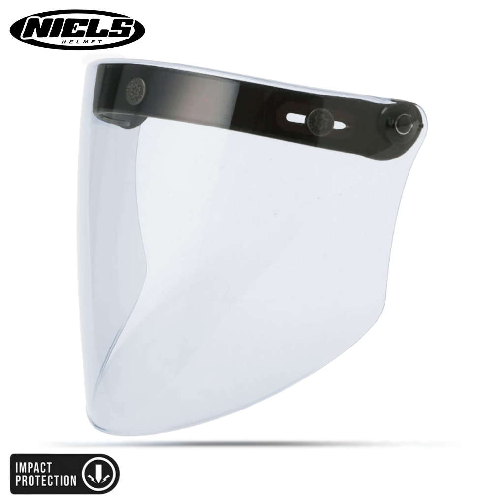 NIELS Kaca Visor Helm Bogo Venom Smoke / Clear