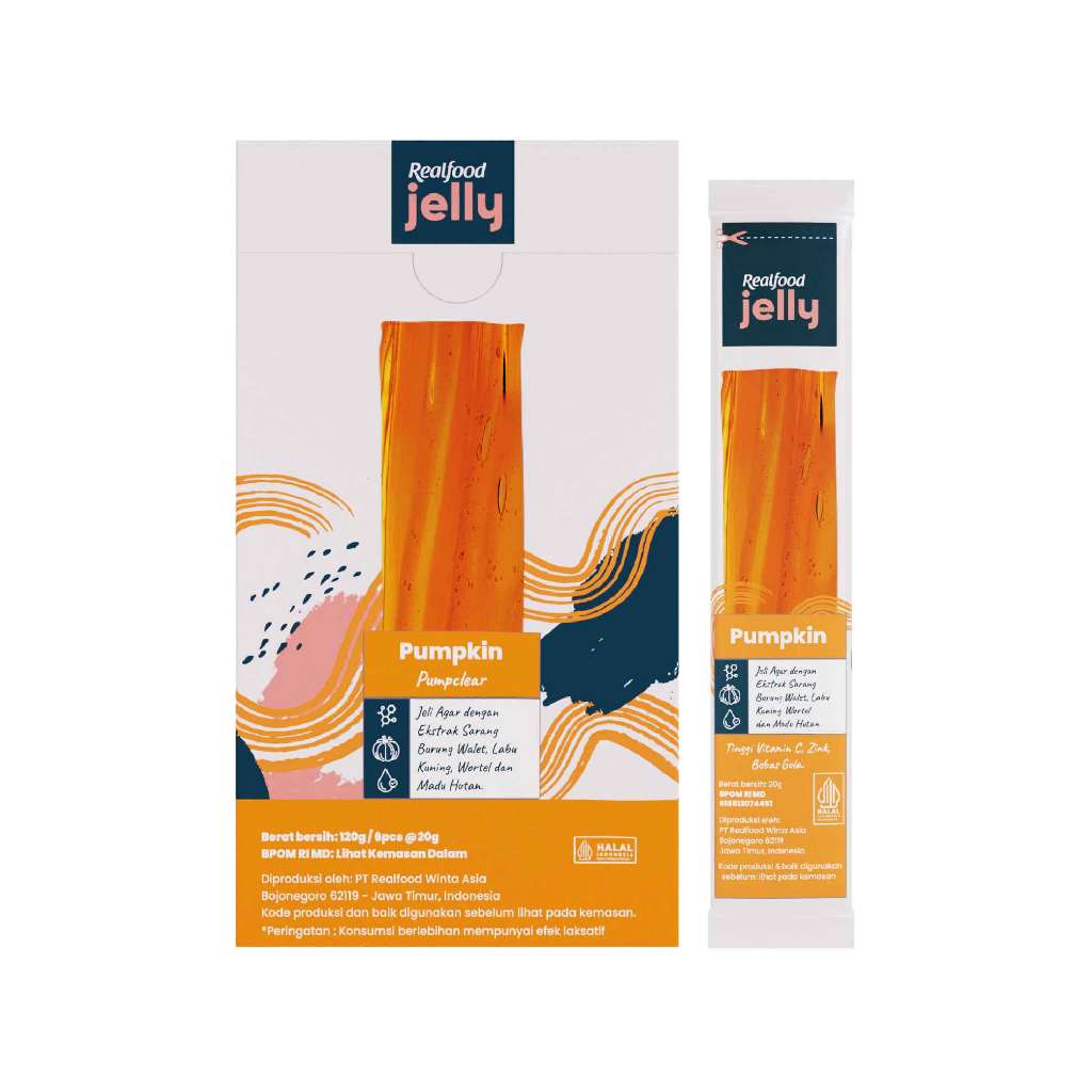 BUY 6 GET 6 Realfood Jelly Pumpclear Sarang Burung Walet dengan Vitamin C, Ekstrak Wortel dan Labu Kuning - Gambar 2