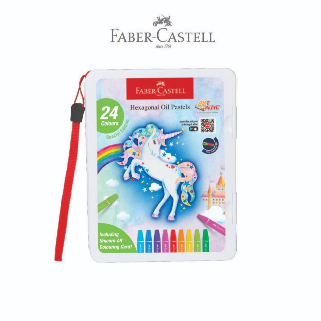 Faber-Castell Unicorn Stationery Oil Pastel set 24 dan Pensil warna set 24 - Gambar 2