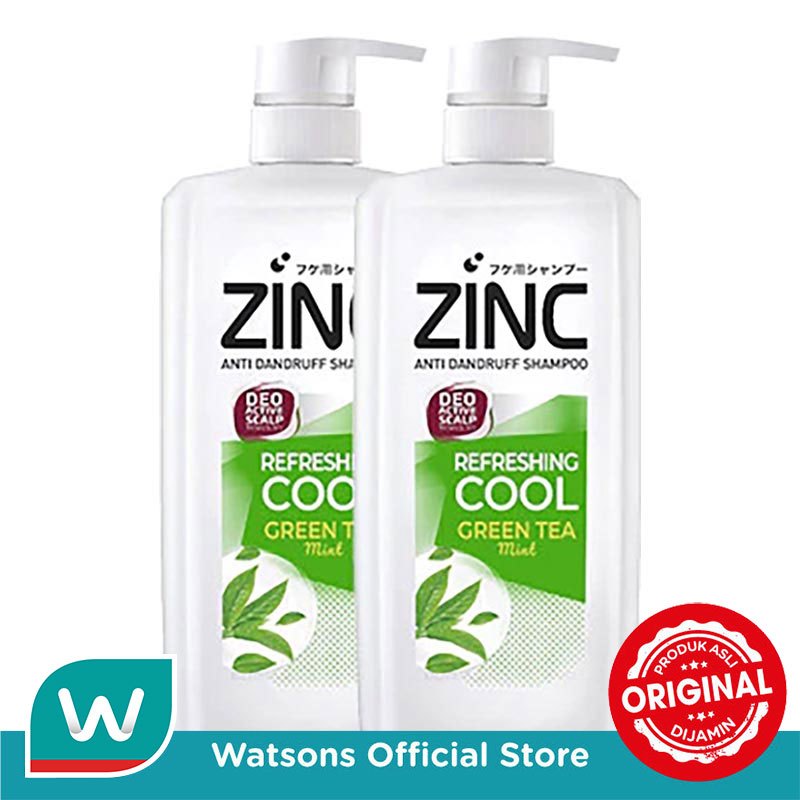Zinc Shampoo Refreshing Cool Botol 680ml X 2 - Gambar 2