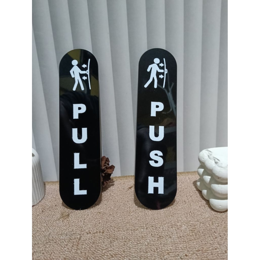 Premium Sign Board Akrilik Push Pull Dorong Tarik Signage Pintu Acrylic Premium - Gambar 3