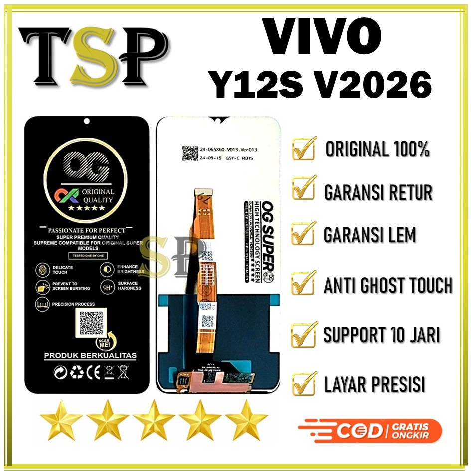 ORIGINAL LCD VIVO Y12S V2026 ORIGINAL 100% NEW FULLSET