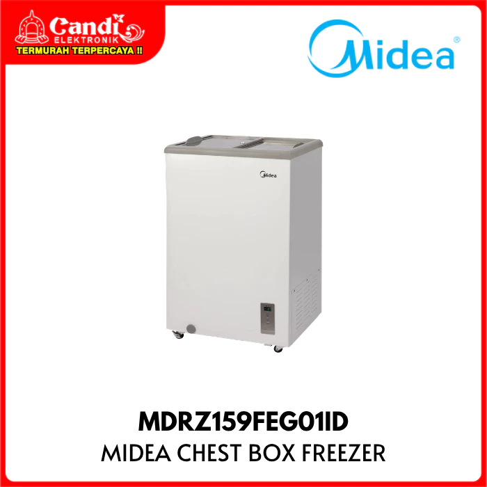 MIDEA Chest Box Freezer 97 Liter Inverter Pintu Kaca Tempered Low-E MDRZ159FEG01ID - Gambar 2