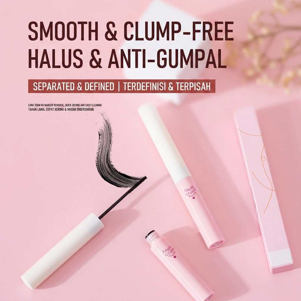 GROSIR 12 Pcs Mascara Slender Curling Natural Waterproof Long Lasting Maskara Pelentik 011 779 - Gambar 4
