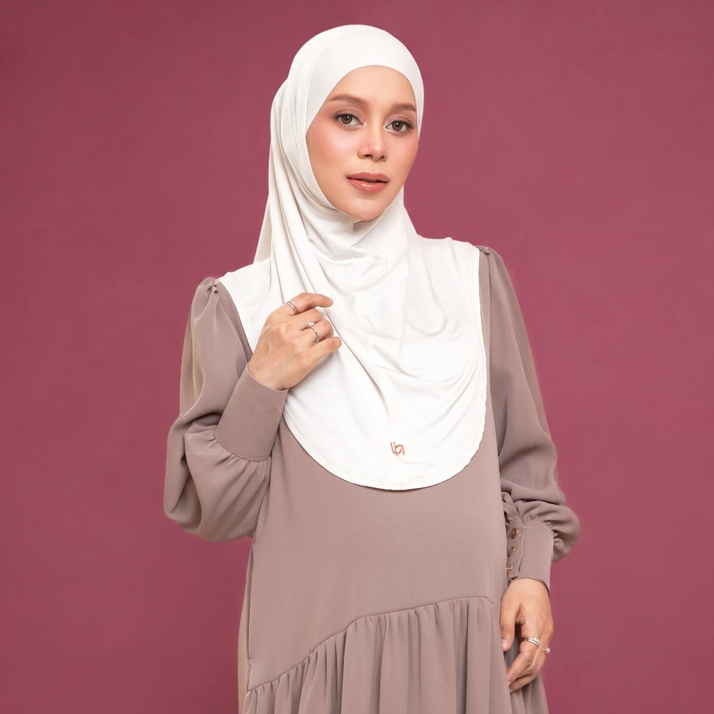 Lozy Hijab - Lesti Tencel Instan Lozy x Lesti (Hijab Instan Tali Bandana Bahan TENCEL™ Modal fibers) - Gambar 4