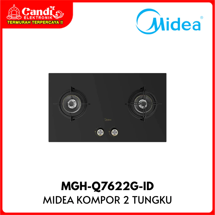 MIDEA Kompor Gas Tanam 2 Tungku Blaze MGH-Q7622G-ID