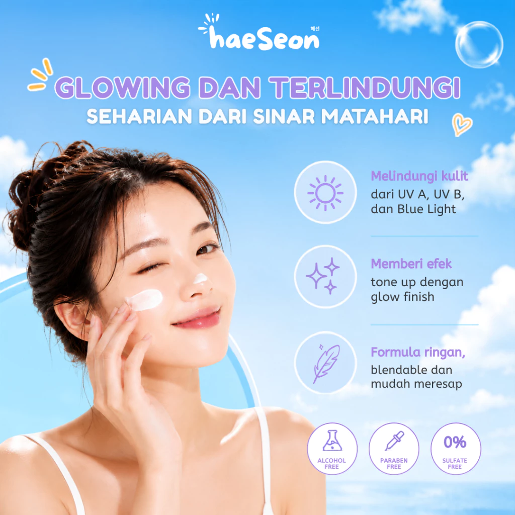 [MAISON MOTIF] Haeseon Clear Pop Daily Sunscreen SPF 40 PA++++ 40ml Acne Care Calming - Gambar 4