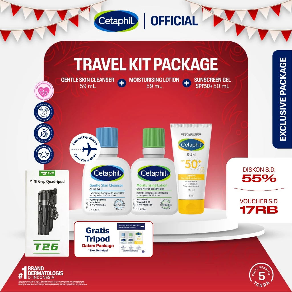 Cetaphil Basic Travel Kit Package - Gambar 2