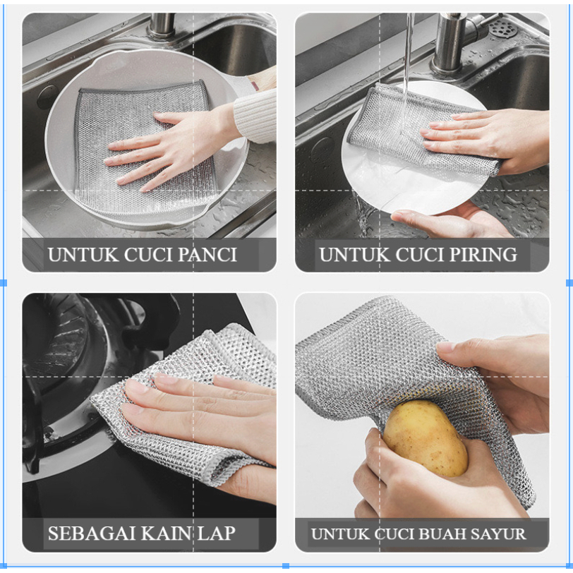 PUSAT17 PAKET USAHA KAIN LAP KAWAT 20X20 CM - Gambar 3