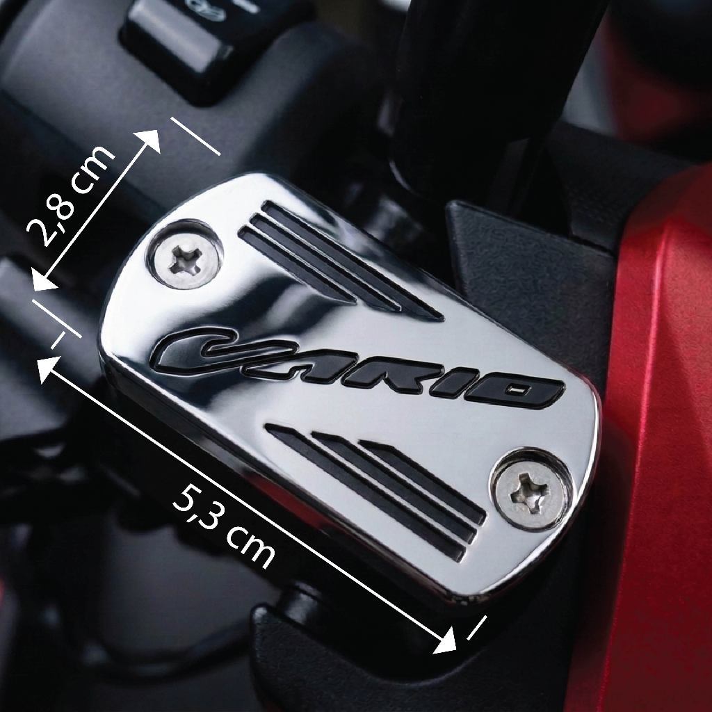 Garnis Cover Tutup Master Rem Honda Vario 125, 150, 160 Desain Akrilik Presisi