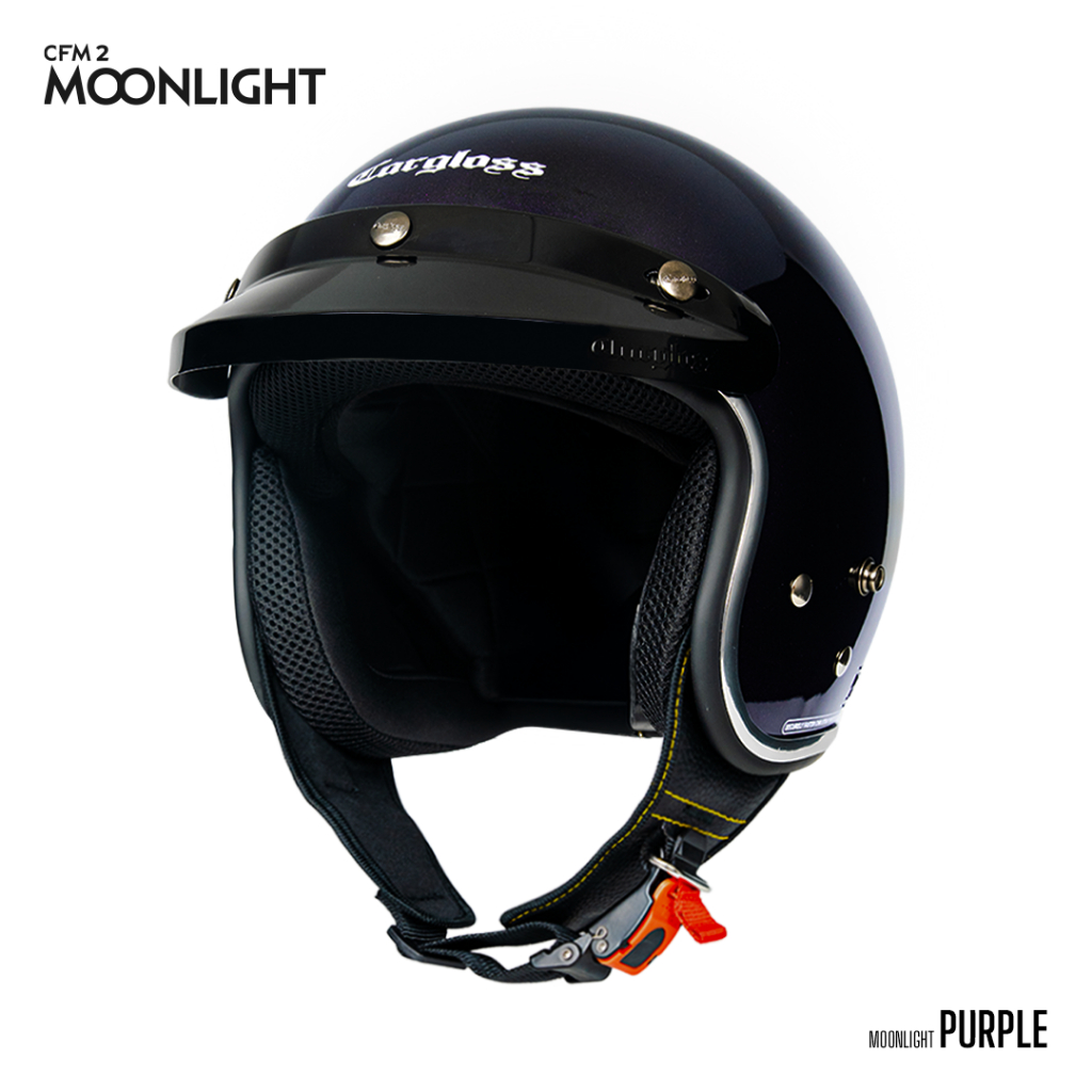 Cargloss CFM 2 Moonlight Retro Helm Half Face - Purple