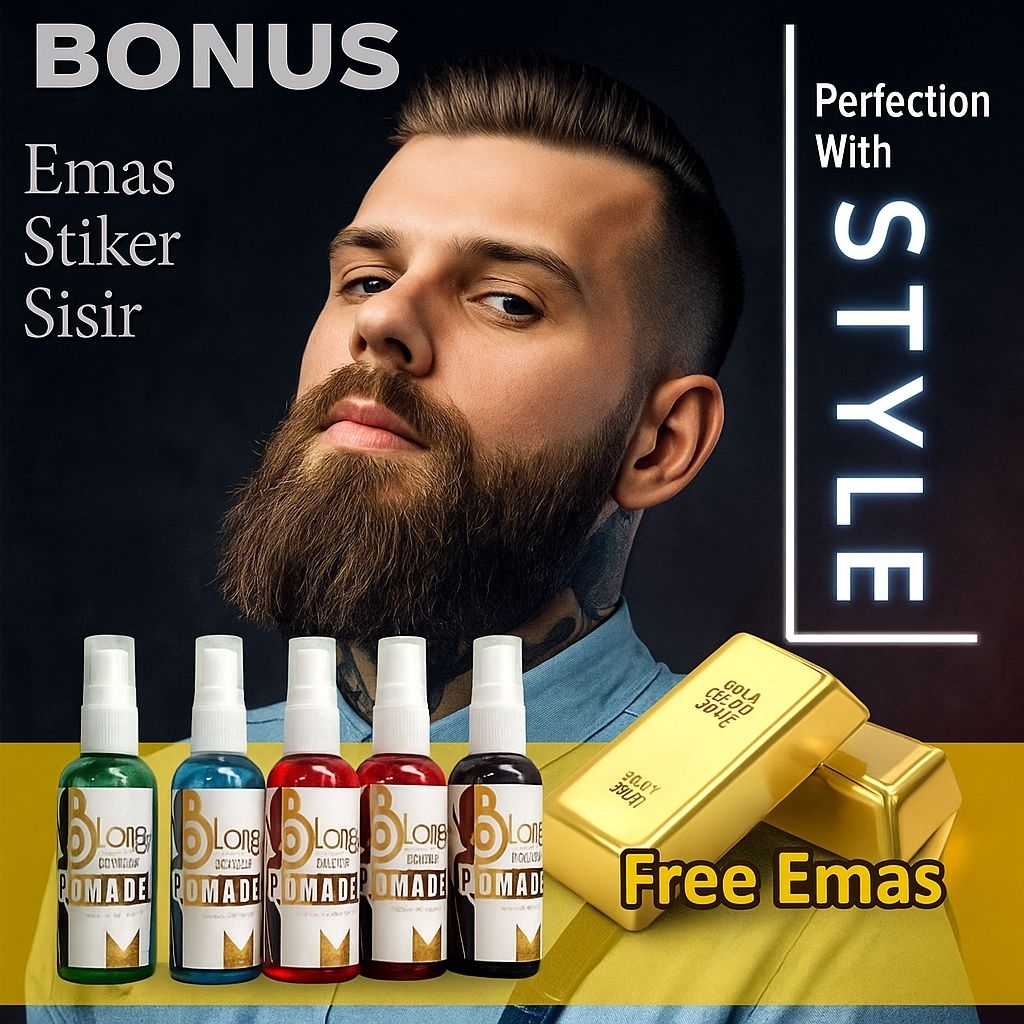 POMADE SPRAY LIQUID POMADE/ LIQUID POMADE BALL FREE COMB AND STICKER ...