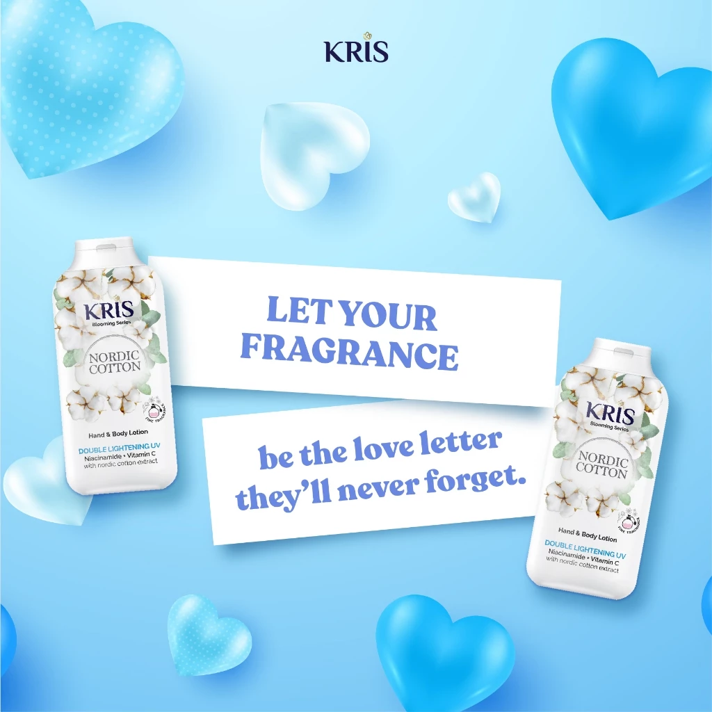 Paket Hemat Kris Hand Body Lotion Blooming NORDIC 100ml + EDT 20ml - Pelembap dan Parfum Eau De Toilet - Gambar 3