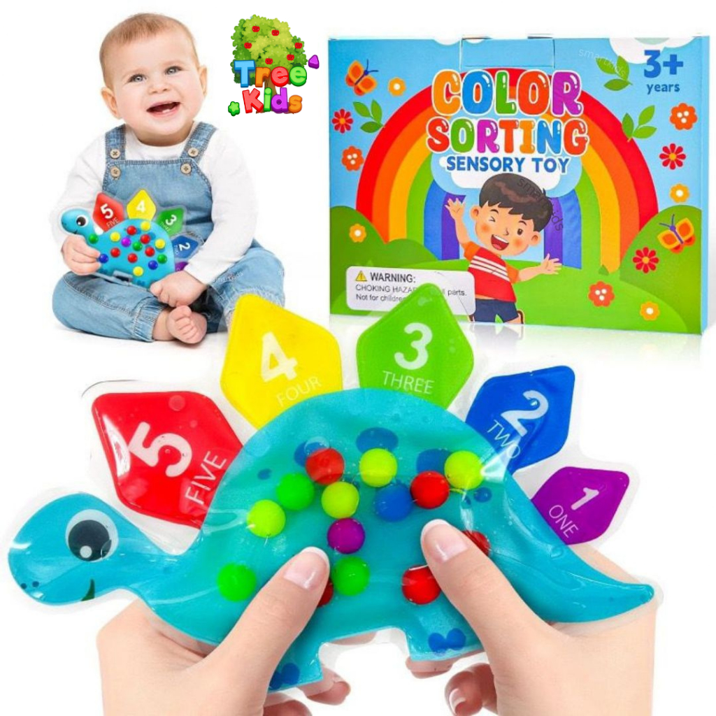 Rainbow Sensory Sorting Color Number Squeeze Toy Learning Color Numbers ...