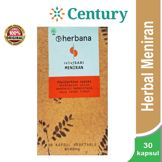 HERBANA MENIRAN 500MG ISI 30KAPSUL / DAYA TAHAN TUBUH / MULTIVITAMIN