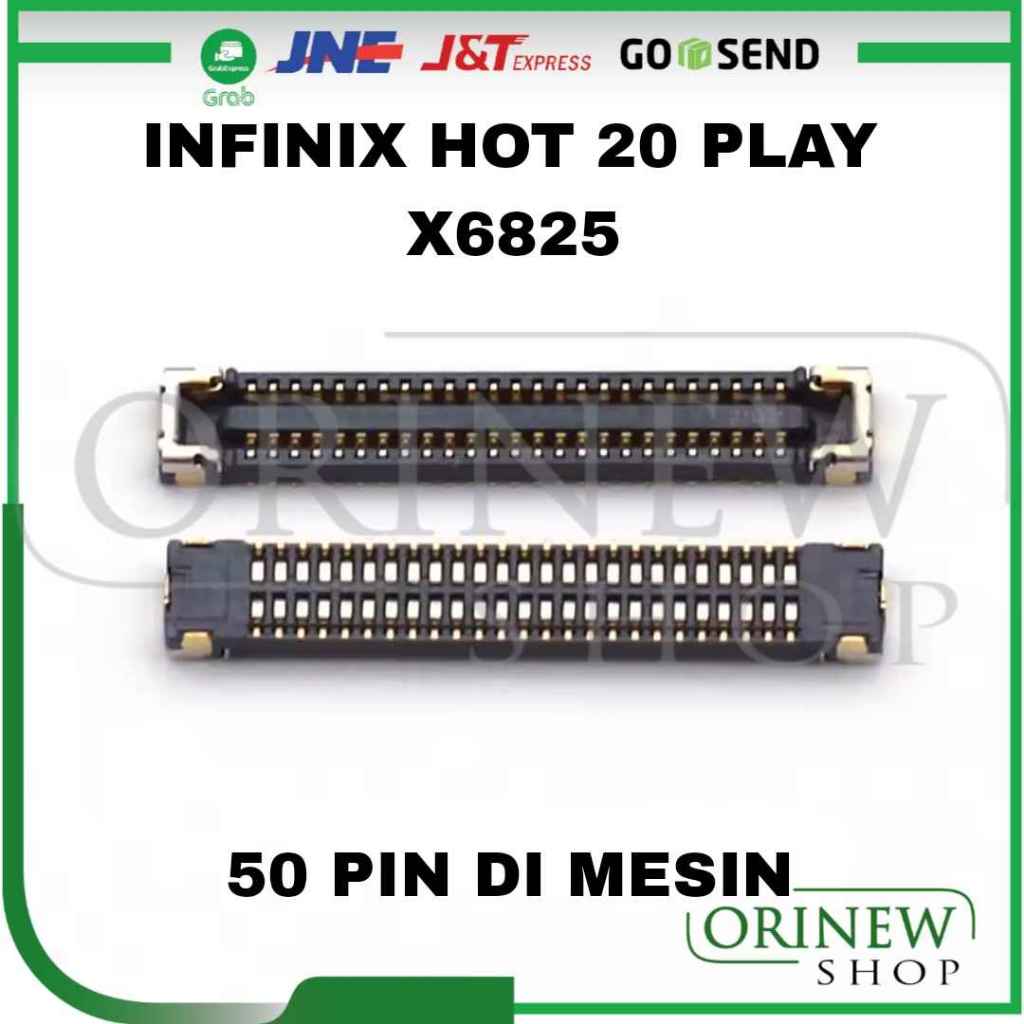 Infinix Hot 20 Play X6825 50 Pin Lcd Connector Socket Connector ...