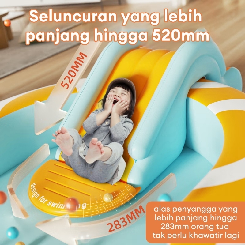 MAGICAL PLAYTIME Kolam Renang Anak Perosotan Jumbo Perosotan Karet Untuk Kolam Renang Anak Jumbo - Gambar 3
