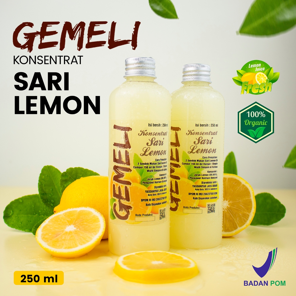 Paket Cuka Nanas Asli 500ml Cuka Apel Original 500ml Sari Lemon California 500ml - Gambar 4