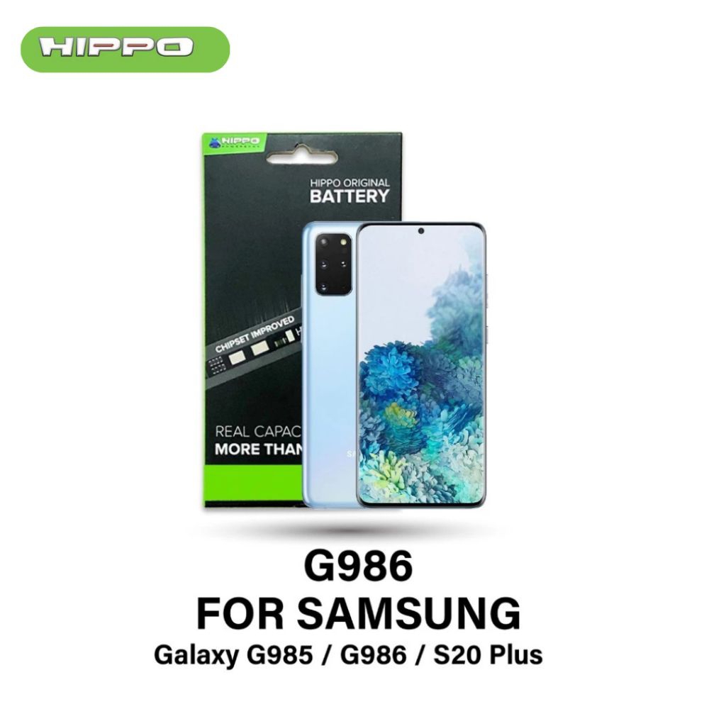 Hippo Baterai Samsung G985 G986 Galaxy S20 Plus S20+ 4500mAh Battery Batere Batre Batrai Original Cell Garansi Resmi