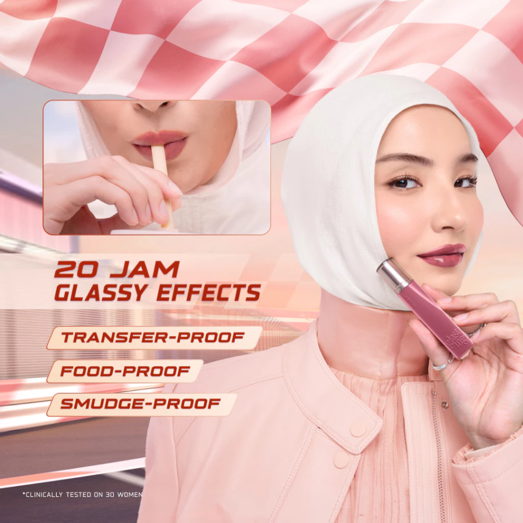 WARDAH Lip Cream Glossy Glasting Liquid Lip - Hi-Pigmented Glass Color, Ringan, Tidak Lengket, Transferproof Liptint-Lipgloss-Lipstik-Lip Tint-Lip Matte-Lipstick-Lipcream- Glossy Lip Longlasting Waterproof Tahan Lama- Makeup - Gambar 4