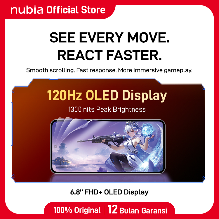 HP Gaming nubia Neo 3 GT 5G RAM 20 GB (8 +12 GB) + ROM 256 GB 6000mAH Super Fast Charging 80W Garansi Resmi - Gambar 4