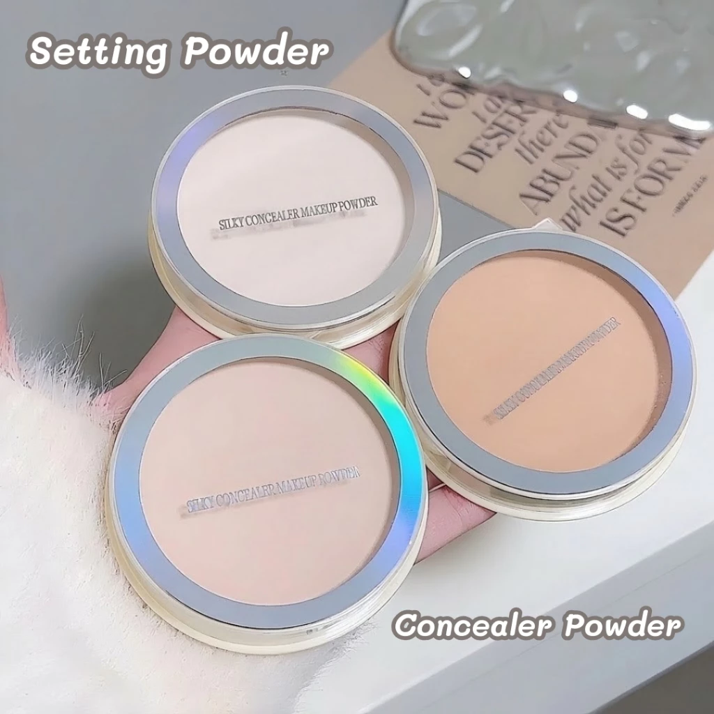 Concealer Makeup Powder Natural Soft Oil Control Hide Pores Matte 10g Bedak Padat Tahan Lama Murah 225 - Gambar 2