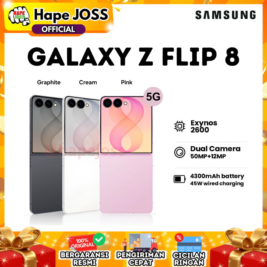 Samsung Galaxy Z Flip 8 5G 12/512GB NFC Garansi Resmi Indonesia [ Free Adapter 25w ]
