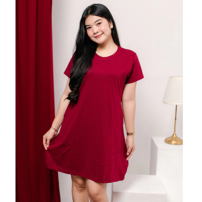 DISA HIJAB - NEW ARRIVAL Dress Mola Mini Dress Spandex Jersey Premium Adem - Gambar 2