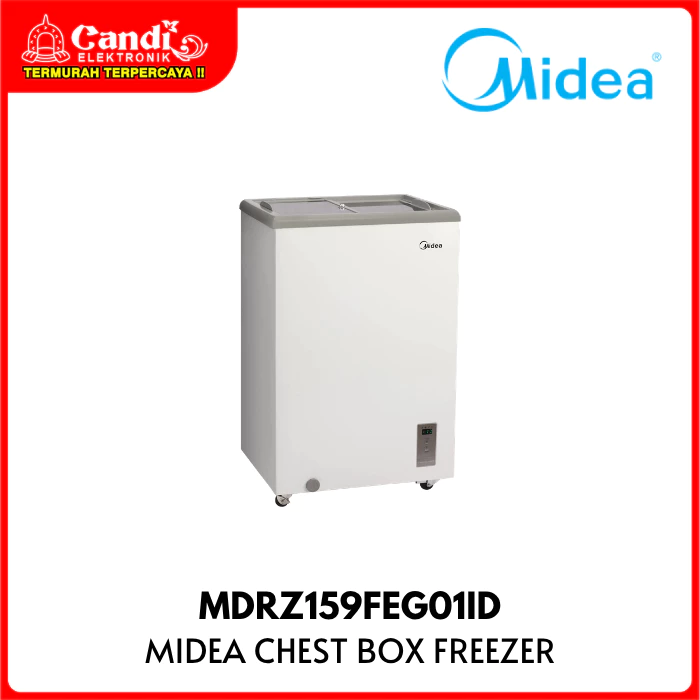 MIDEA Chest Box Freezer 97 Liter Inverter Pintu Kaca Tempered Low-E MDRZ159FEG01ID - Gambar 4