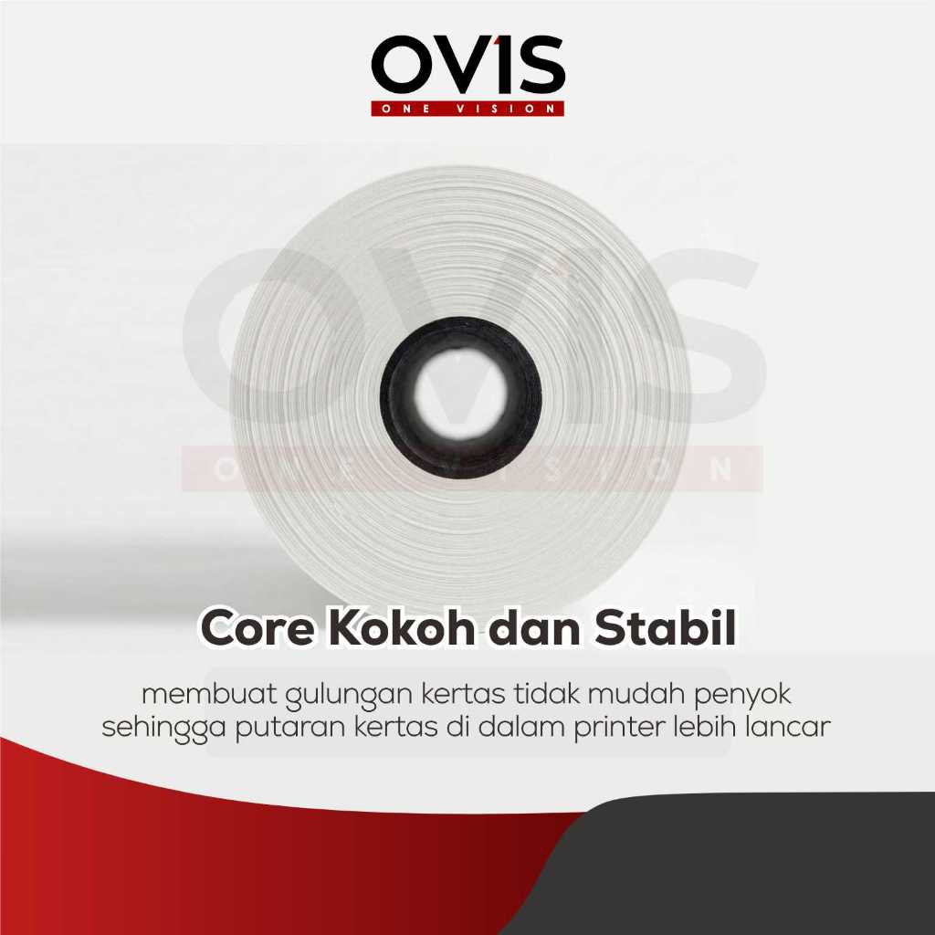 Kertas Struk Paper Roll Thermal 57x48 EDC Kasir 58x48 mm OVIS - Gambar 4