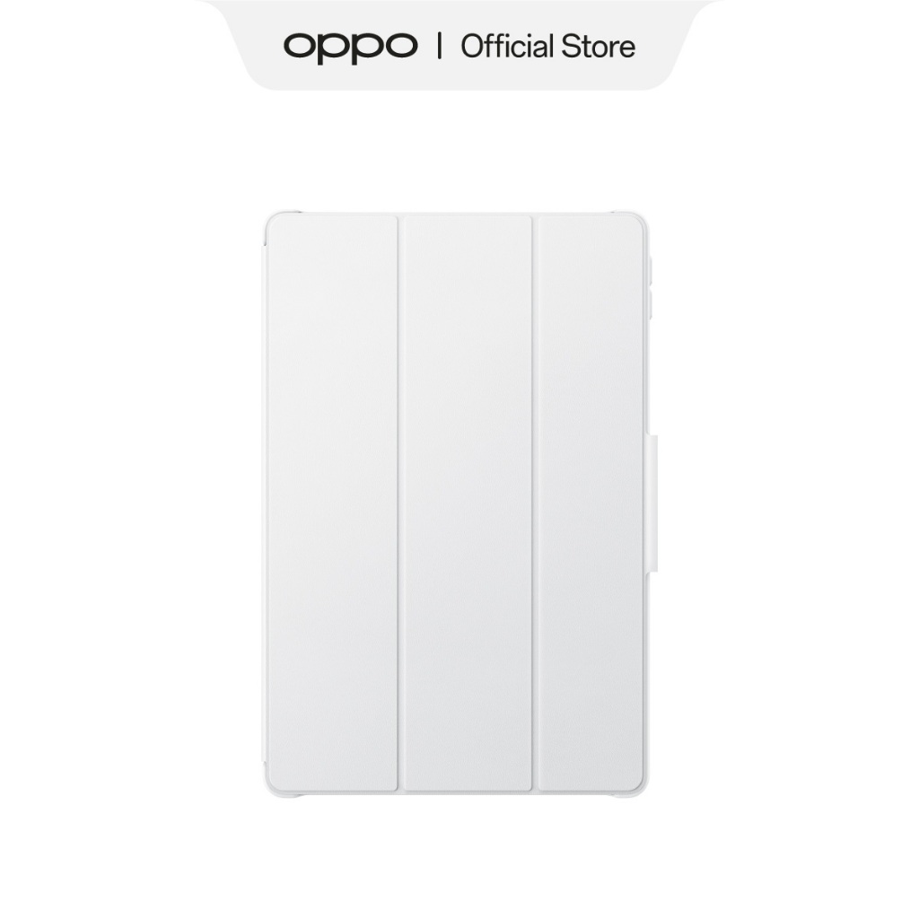 OPPO Pad SE Leather Case with Cover White - Gambar 3
