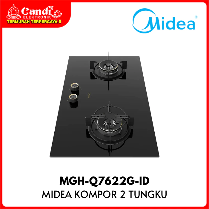 MIDEA Kompor Gas Tanam 2 Tungku Blaze MGH-Q7622G-ID - Gambar 3