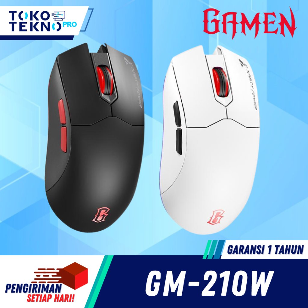 Gamen GM210 / GM210W / GM220 / GM-210 / GM-210W / GM-220 Gaming Mouse RGB Lighting Wired