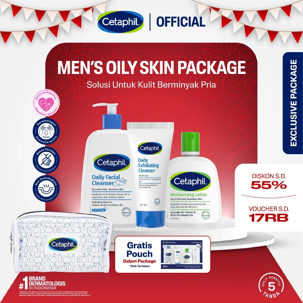 Cetaphil Men's Care for Oily Skin Package - Gambar 2