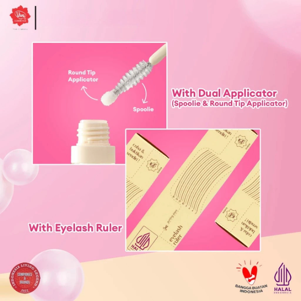 Viva Queen Lash & Brow Booster Serum With Biomimetic Peptide/ Distributor Cream Ori - Gambar 2